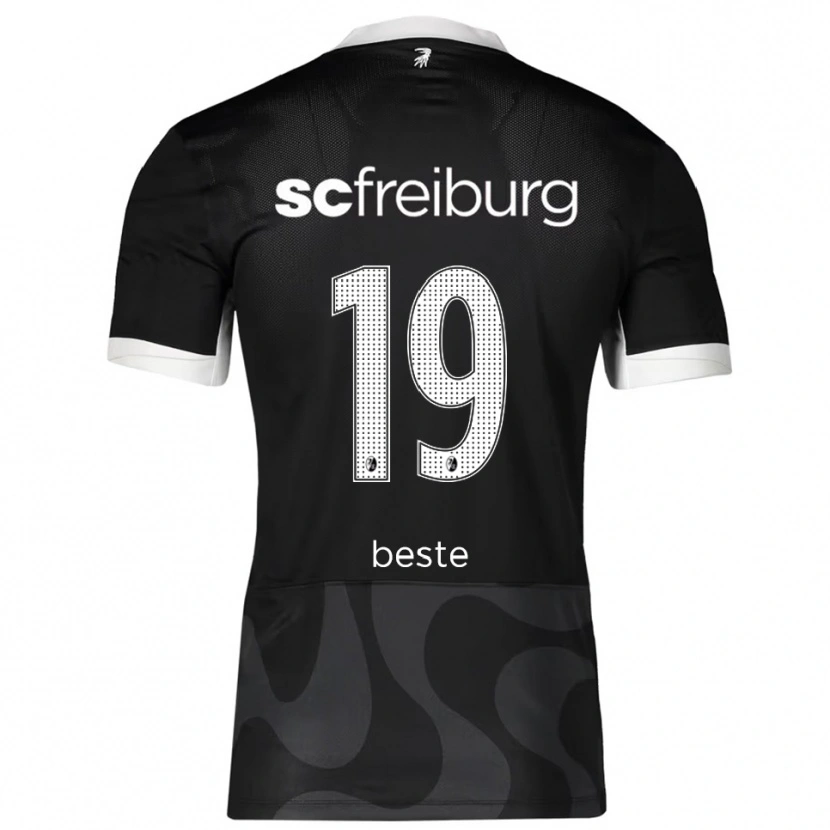 Danxen Men Niklas Beste #19 Black White Away Jersey 2025/26 T-Shirt