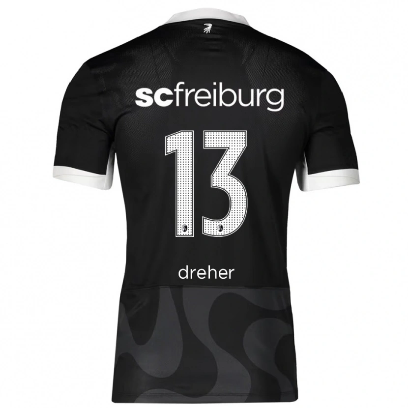 Danxen Men Cedric Dreher #13 Black White Away Jersey 2025/26 T-Shirt