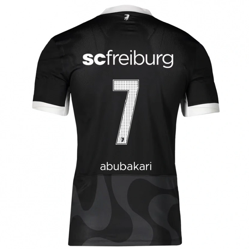 Danxen Men Stefanos Abubakari #7 Black White Away Jersey 2025/26 T-Shirt