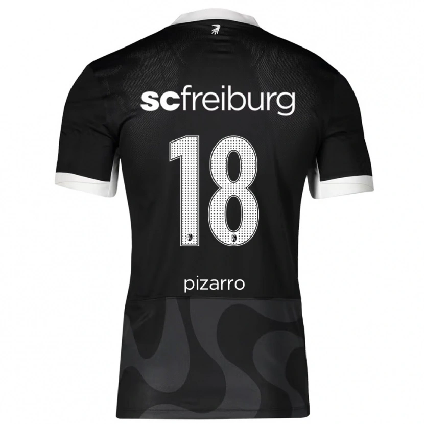 Danxen Men Théodore Pizarro #18 Black White Away Jersey 2025/26 T-Shirt