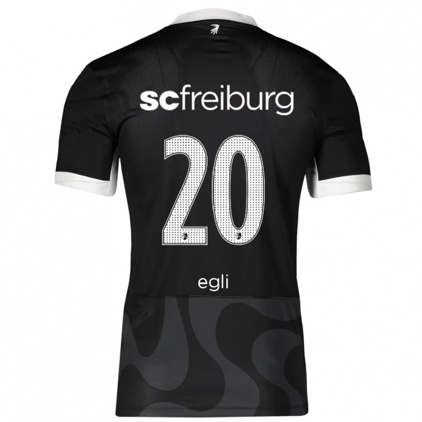 Danxen Men Leela Egli #20 Black White Away Jersey 2025/26 T-Shirt