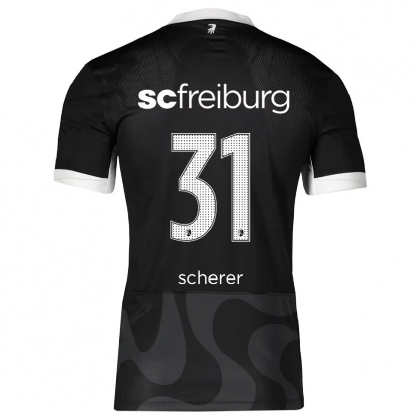 Danxen Men Nora Scherer #31 Black White Away Jersey 2025/26 T-Shirt