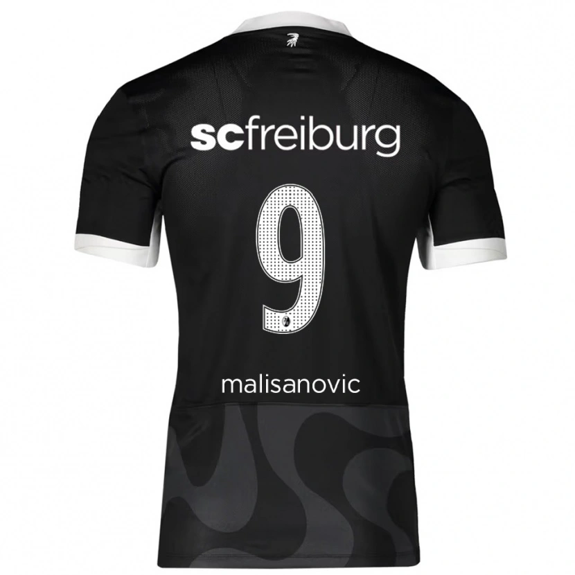 Danxen Men Darko Malisanovic #9 Black White Away Jersey 2025/26 T-Shirt