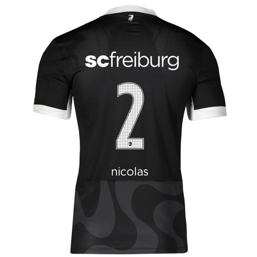 Danxen Men Nicolas Schnerring #2 Black White Away Jersey 2025/26 T-Shirt