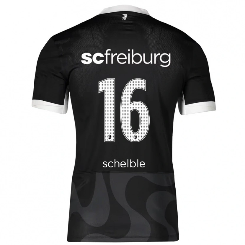 Danxen Men Ricardo Schelble #16 Black White Away Jersey 2025/26 T-Shirt