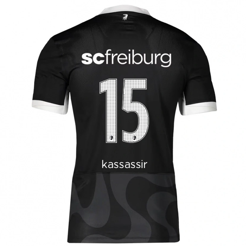 Danxen Men Malik Kassassir #15 Black White Away Jersey 2025/26 T-Shirt