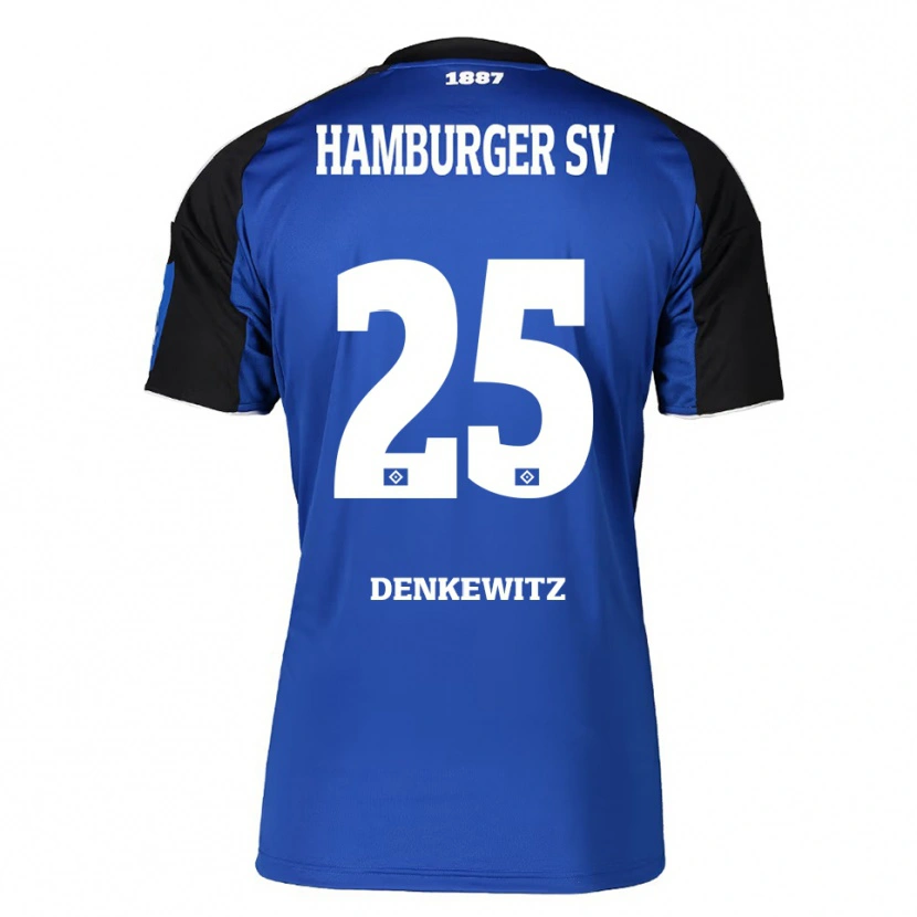 Danxen Men Nick Denkewitz #25 Blue Black Away Jersey 2025/26 T-Shirt