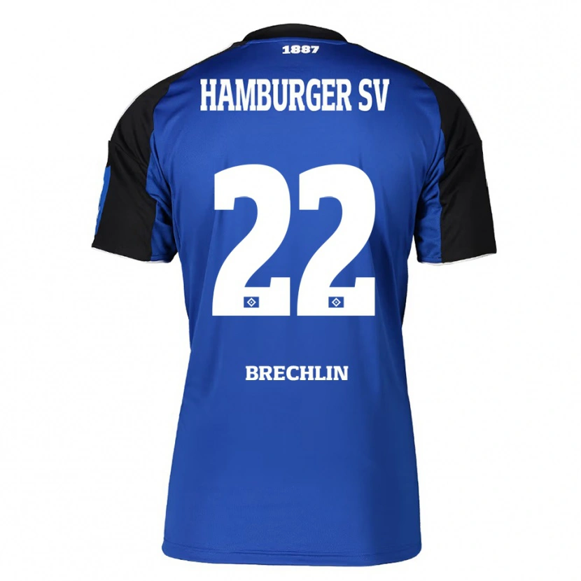 Danxen Men Bjarne Brechlin #22 Blue Black Away Jersey 2025/26 T-Shirt