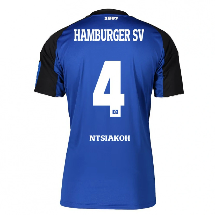 Danxen Men Emmanuel Ntsiakoh #4 Blue Black Away Jersey 2025/26 T-Shirt