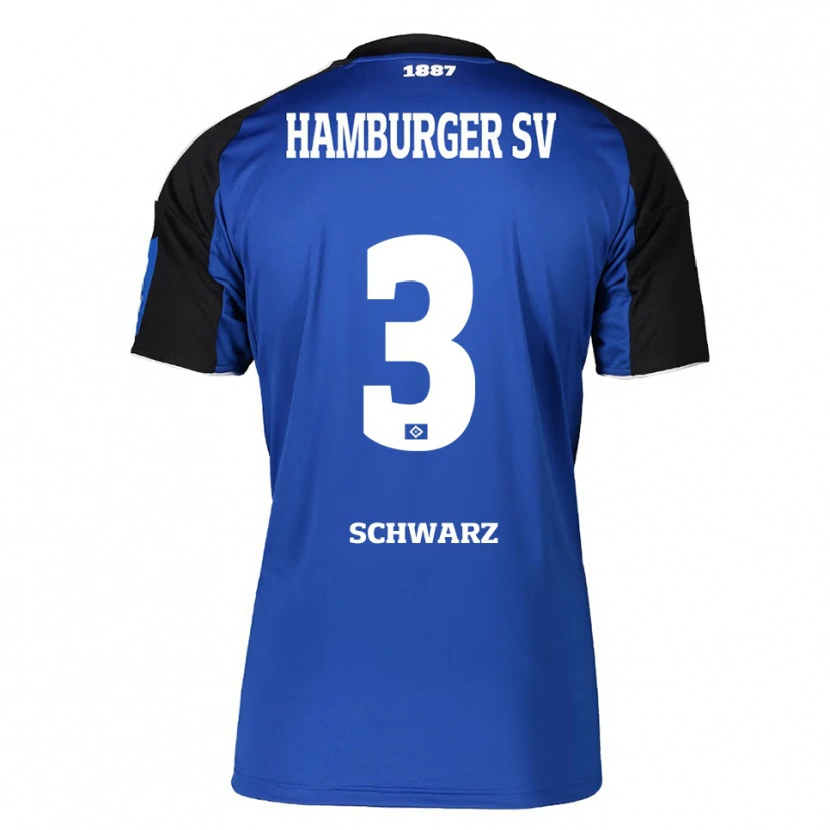 Danxen Men Jannick Schwarz #3 Blue Black Away Jersey 2025/26 T-Shirt