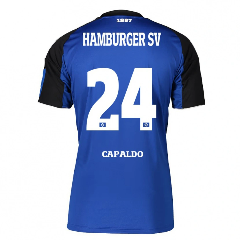 Danxen Men Nicolás Capaldo #24 Blue Black Away Jersey 2025/26 T-Shirt