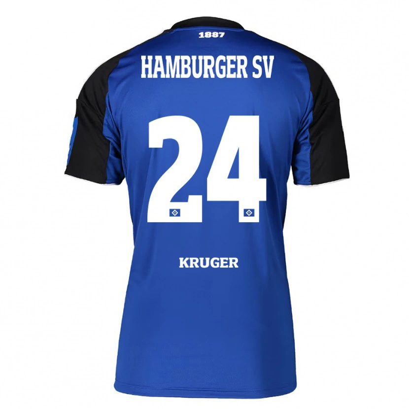 Danxen Men Artur Krüger #24 Blue Black Away Jersey 2025/26 T-Shirt
