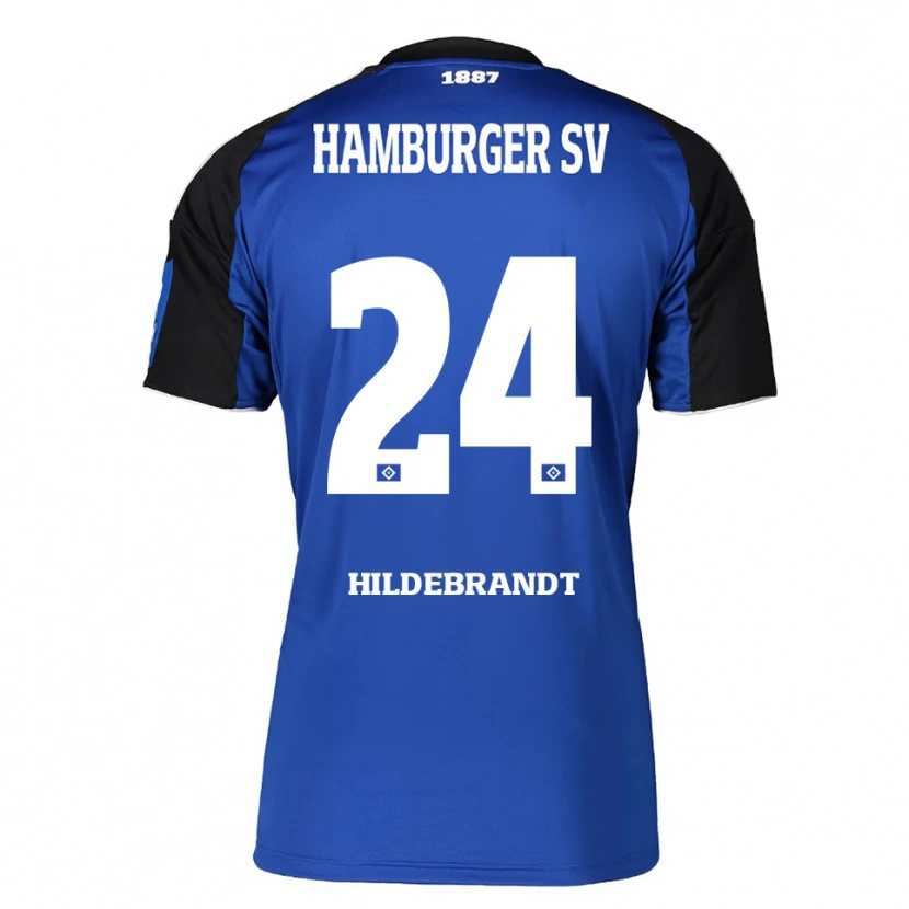Danxen Men Tjark Hildebrandt #24 Blue Black Away Jersey 2025/26 T-Shirt