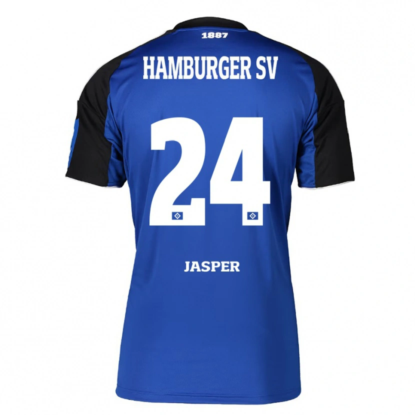 Danxen Men Jan-Lukas Jasper #24 Blue Black Away Jersey 2025/26 T-Shirt