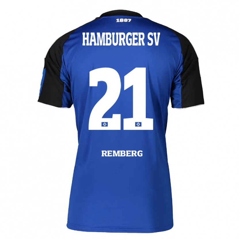 Danxen Men Nicolai Remberg #21 Blue Black Away Jersey 2025/26 T-Shirt