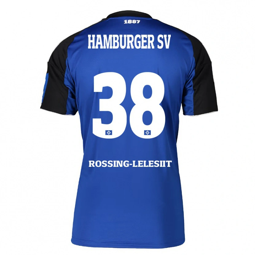 Danxen Men Alexander Røssing-Lelesiit #38 Blue Black Away Jersey 2025/26 T-Shirt