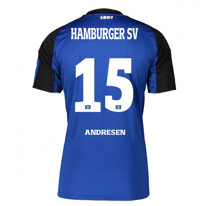 Danxen Men Bent Andresen #15 Blue Black Away Jersey 2025/26 T-Shirt