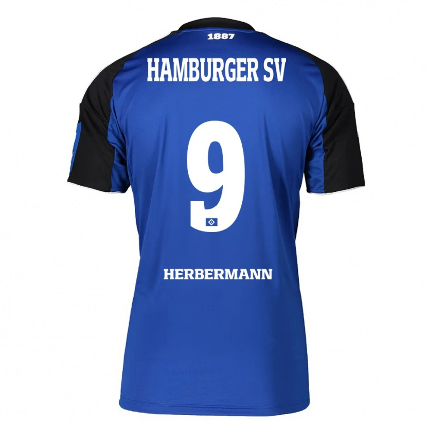 Danxen Men Kevin Herbermann #9 Blue Black Away Jersey 2025/26 T-Shirt