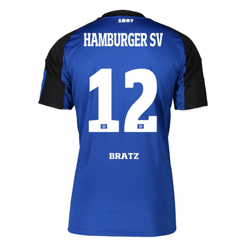 Danxen Men Julian Brätz #12 Blue Black Away Jersey 2025/26 T-Shirt