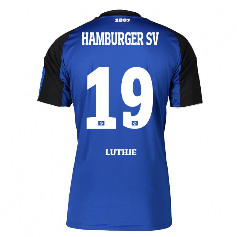 Danxen Men Niel Lüthje #19 Blue Black Away Jersey 2025/26 T-Shirt