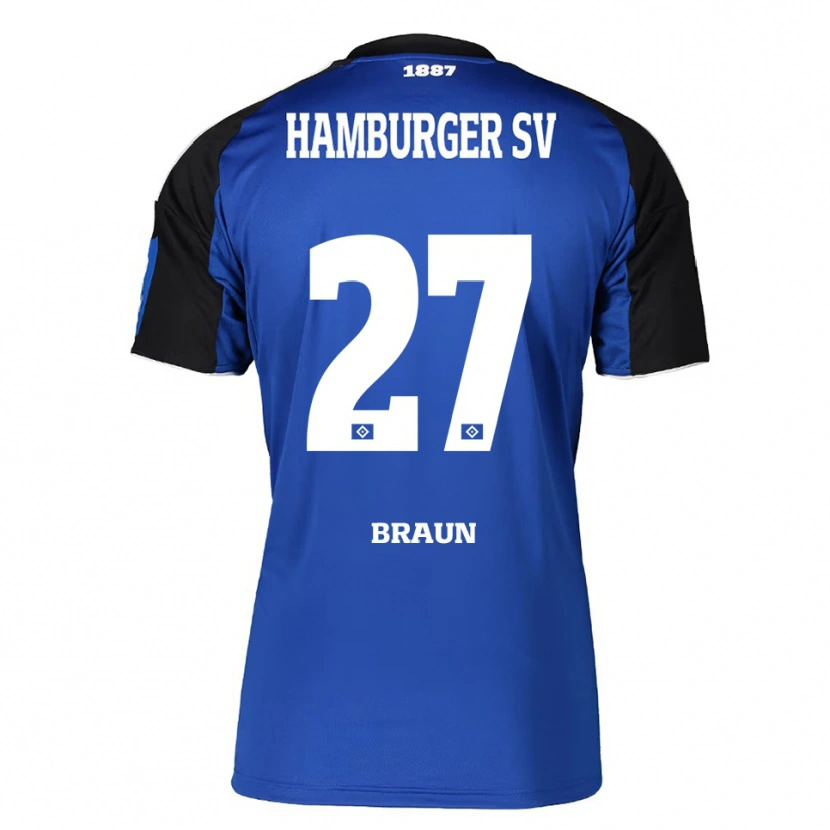 Danxen Men Elias Braun #27 Blue Black Away Jersey 2025/26 T-Shirt