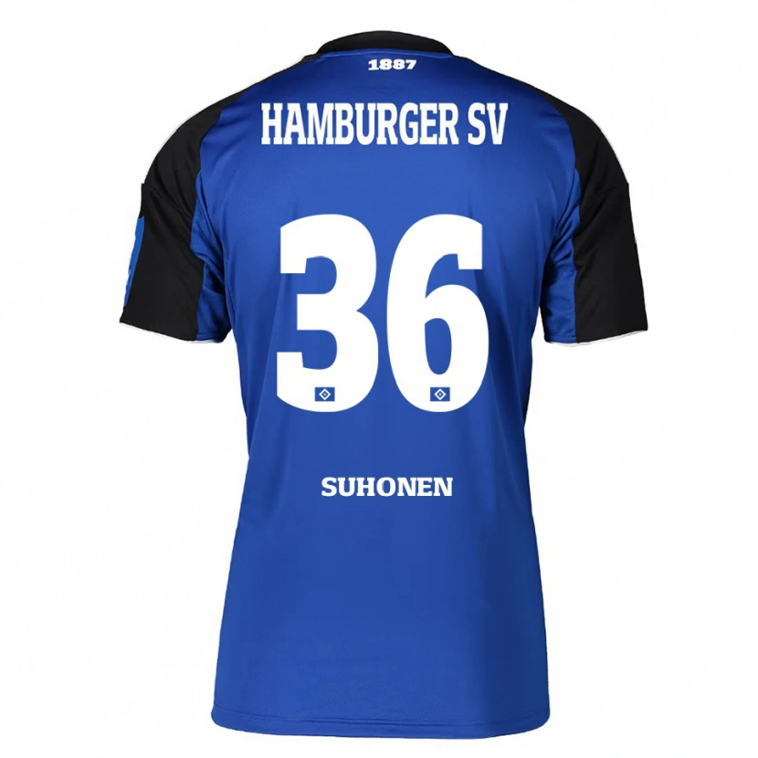 Danxen Men Anssi Suhonen #36 Blue Black Away Jersey 2025/26 T-Shirt