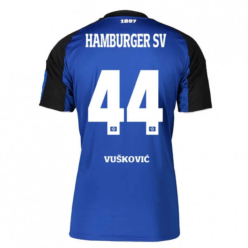 Danxen Men Mario Vuskovic #44 Blue Black Away Jersey 2025/26 T-Shirt