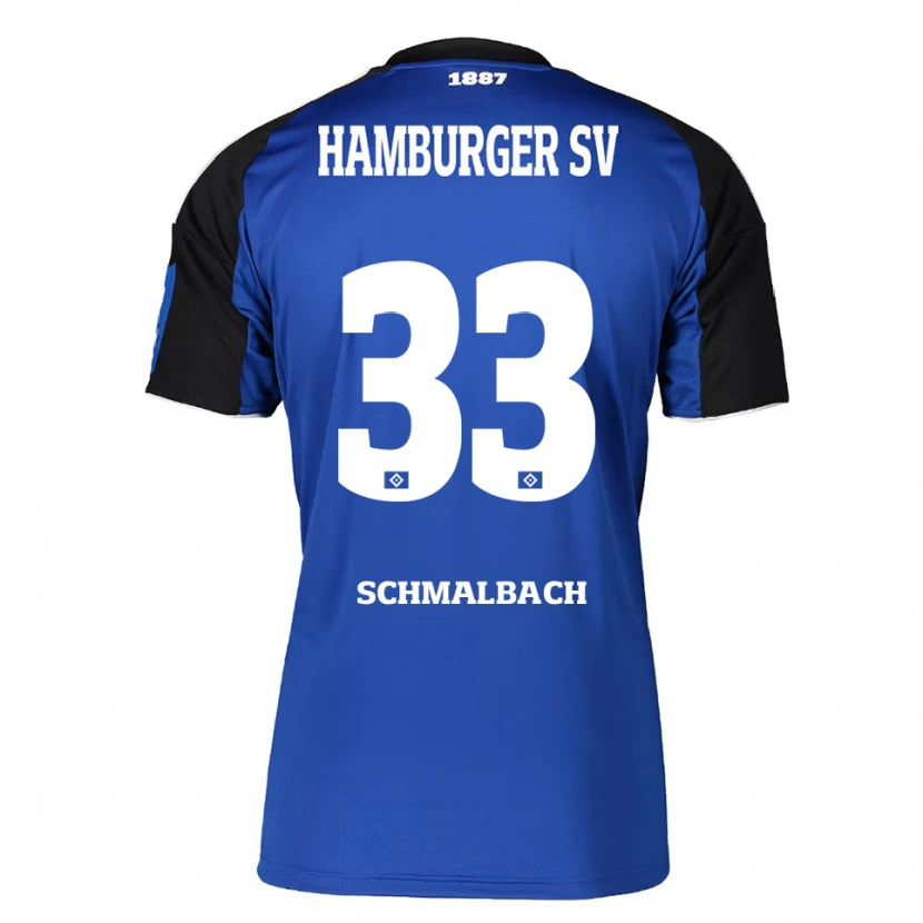 Danxen Men Sebastian Schmalbach #33 Blue Black Away Jersey 2025/26 T-Shirt