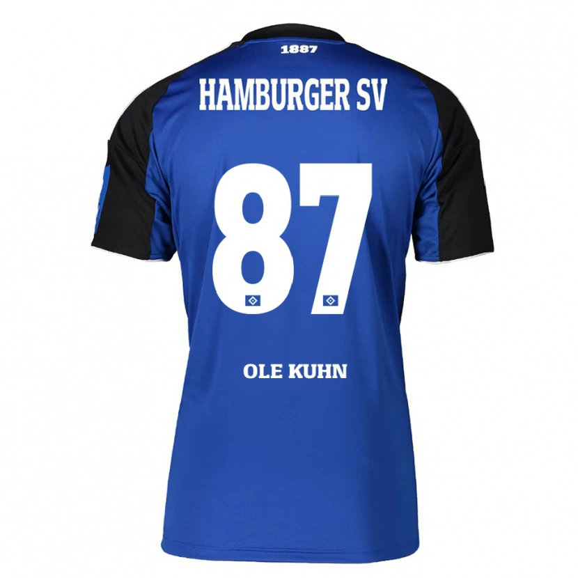 Danxen Men Niklas Ole Kühn #87 Blue Black Away Jersey 2025/26 T-Shirt