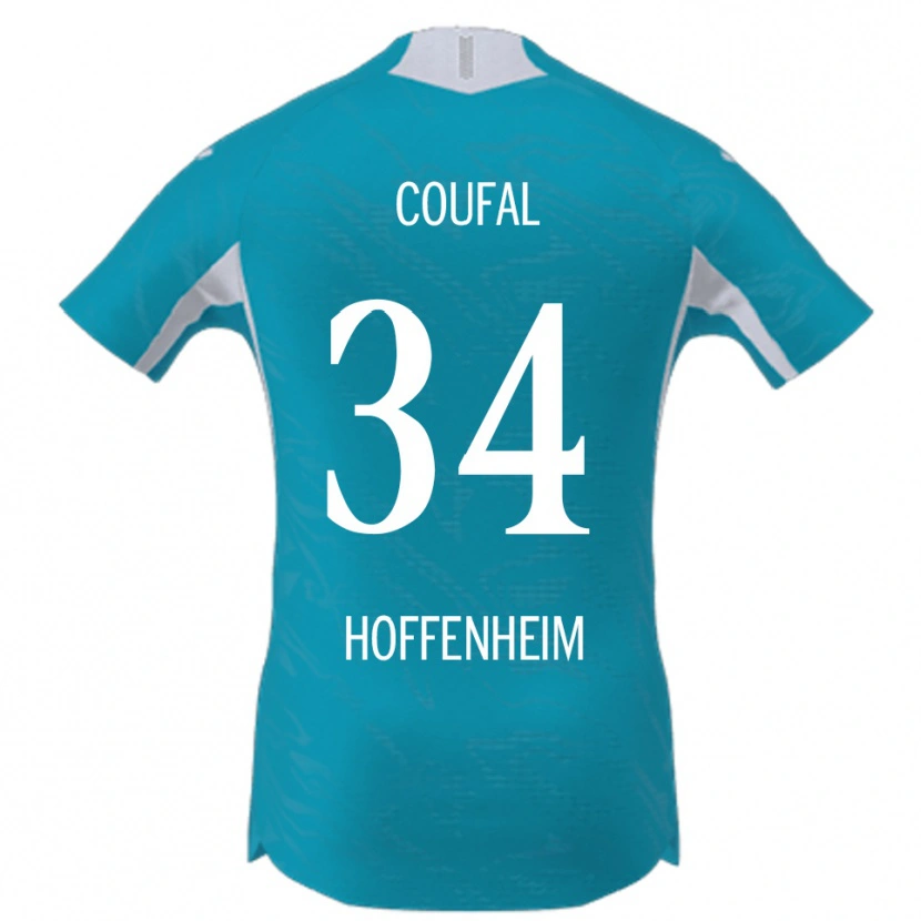 Danxen Men Vladimír Coufal #34 Sky Blue Away Jersey 2025/26 T-Shirt