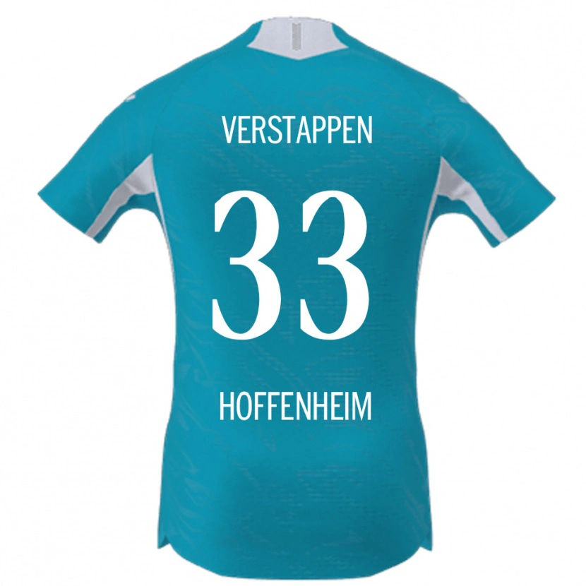 Danxen Men Eric Verstappen #33 Sky Blue Away Jersey 2025/26 T-Shirt