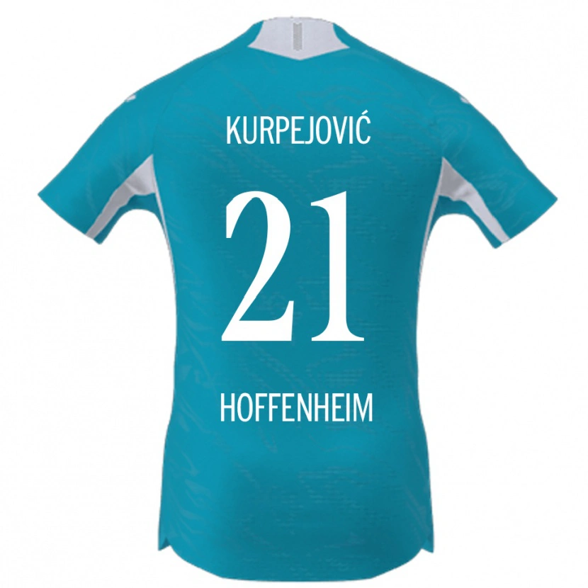 Danxen Men Albin Kurpejović #21 Sky Blue Away Jersey 2025/26 T-Shirt