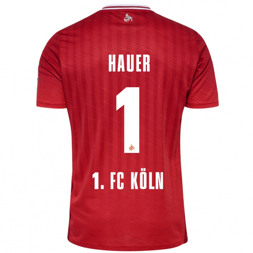 Danxen Men Luis Hauer #1 Red White Away Jersey 2025/26 T-Shirt