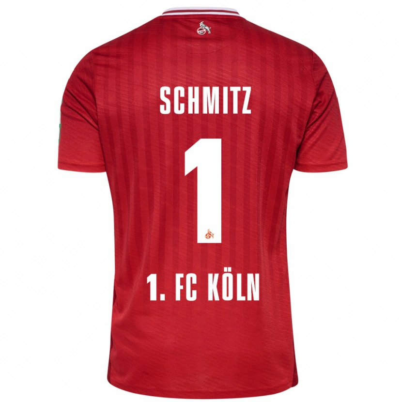Danxen Men Lisa Schmitz #1 Red White Away Jersey 2025/26 T-Shirt