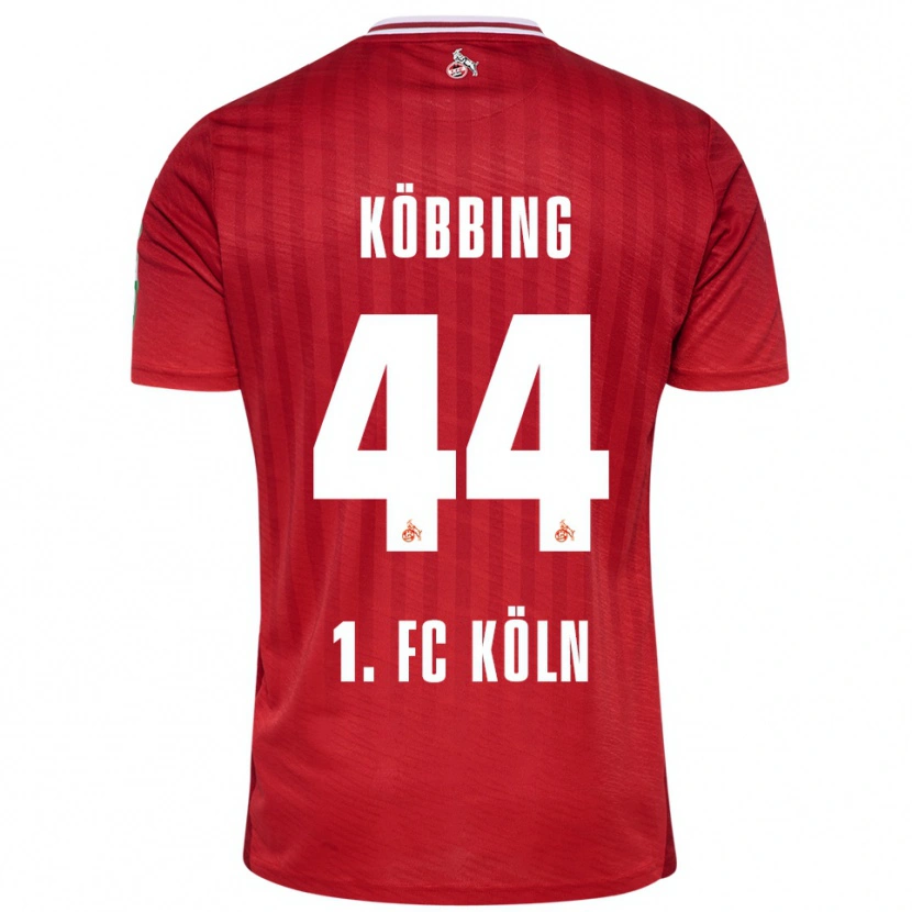 Danxen Men Matthias Köbbing #44 Red White Away Jersey 2025/26 T-Shirt