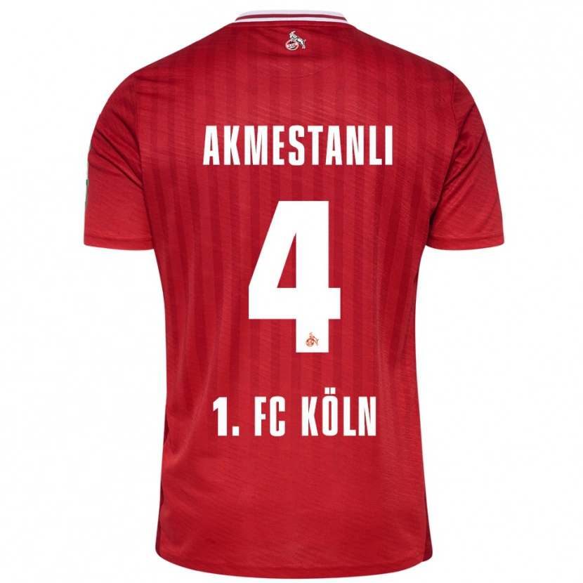 Danxen Men Teoman Akmestanli #4 Red White Away Jersey 2025/26 T-Shirt