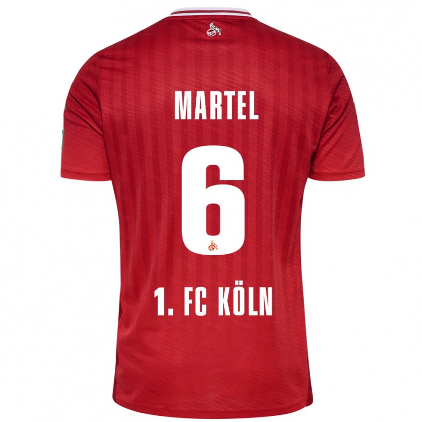 Danxen Men Eric Martel #6 Red White Away Jersey 2025/26 T-Shirt