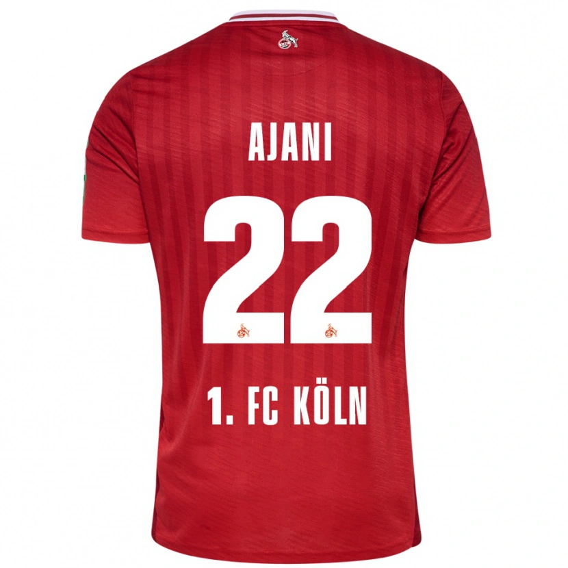 Danxen Men Marvin Ajani #22 Red White Away Jersey 2025/26 T-Shirt