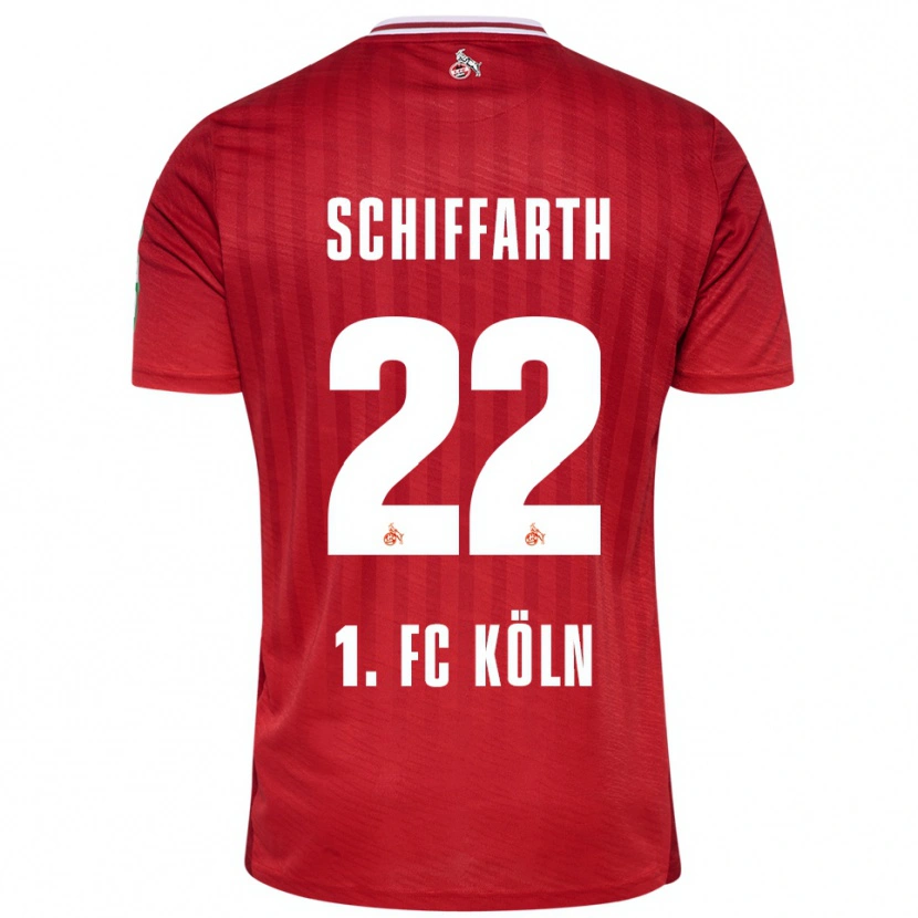 Danxen Men Julia Schiffarth #22 Red White Away Jersey 2025/26 T-Shirt