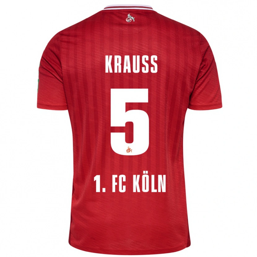 Danxen Men Tom Krauß #5 Red White Away Jersey 2025/26 T-Shirt