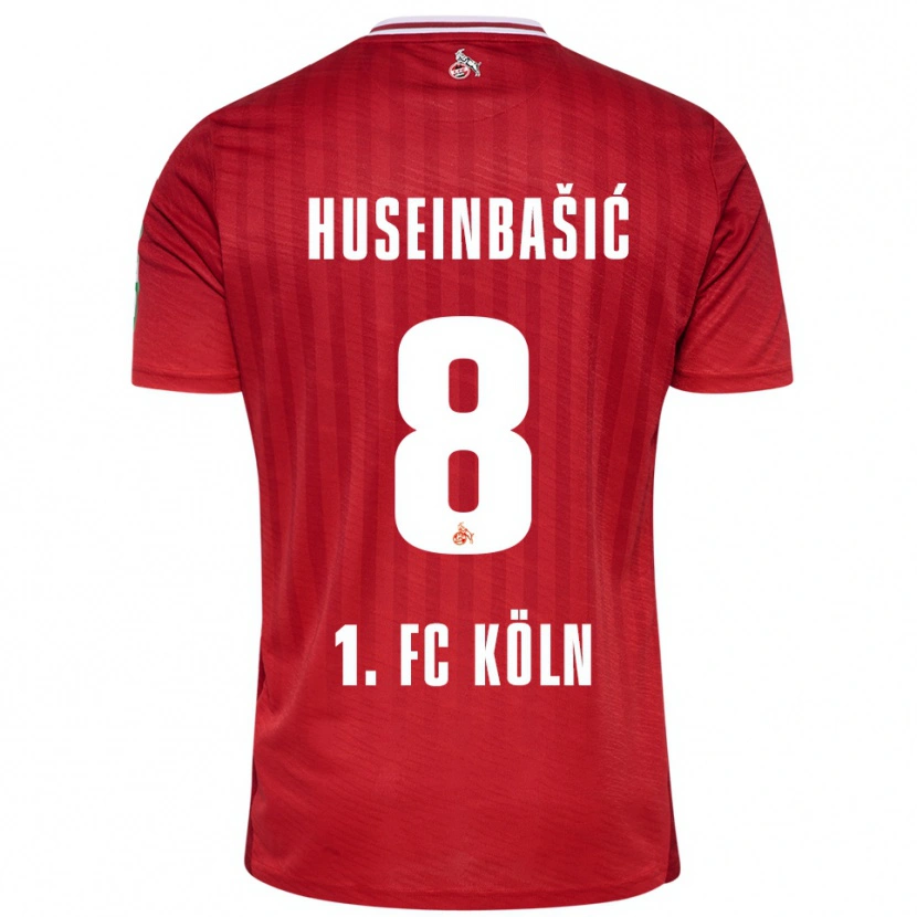Danxen Men Denis Huseinbasic #8 Red White Away Jersey 2025/26 T-Shirt