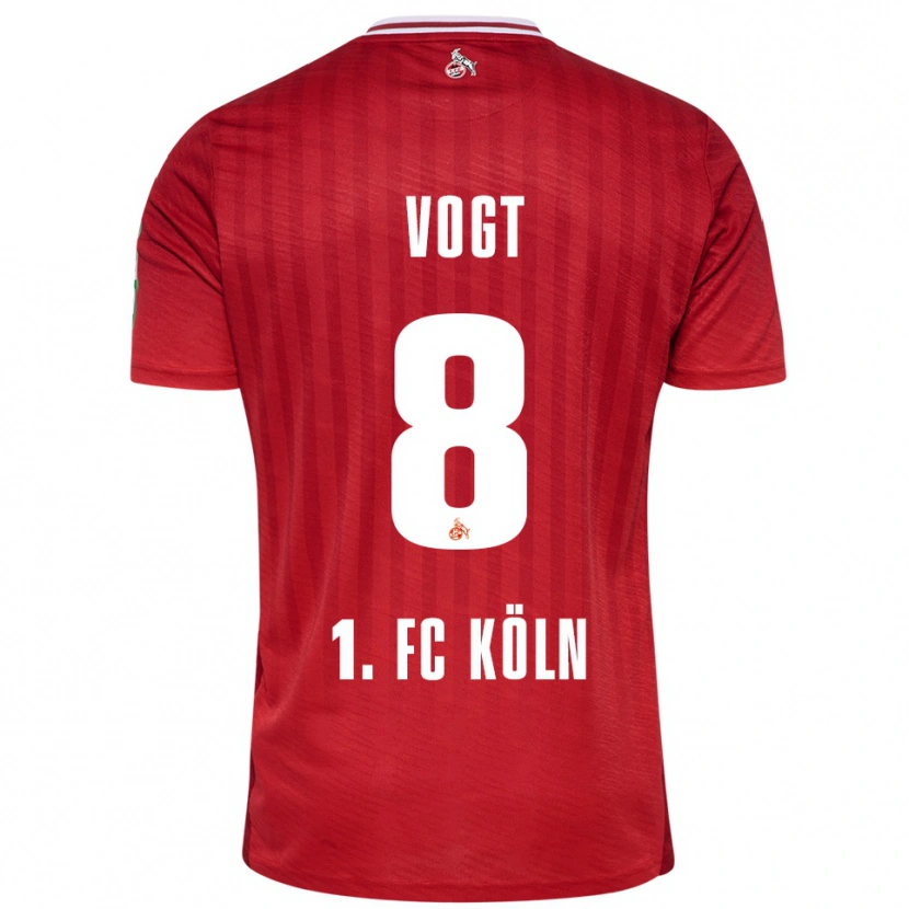Danxen Men Laura Vogt #8 Red White Away Jersey 2025/26 T-Shirt