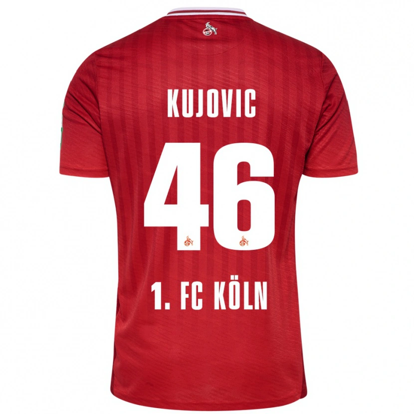 Danxen Men Emin Kujovic #46 Red White Away Jersey 2025/26 T-Shirt