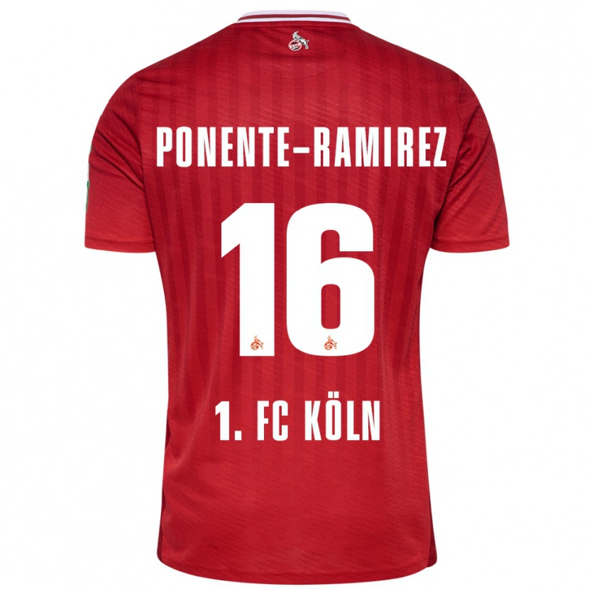 Danxen Men Jason Ponente-Ramirez #16 Red White Away Jersey 2025/26 T-Shirt