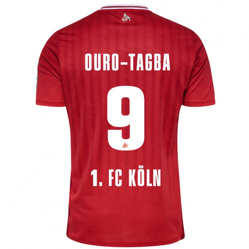 Danxen Men Mansour Ouro-Tagba #9 Red White Away Jersey 2025/26 T-Shirt