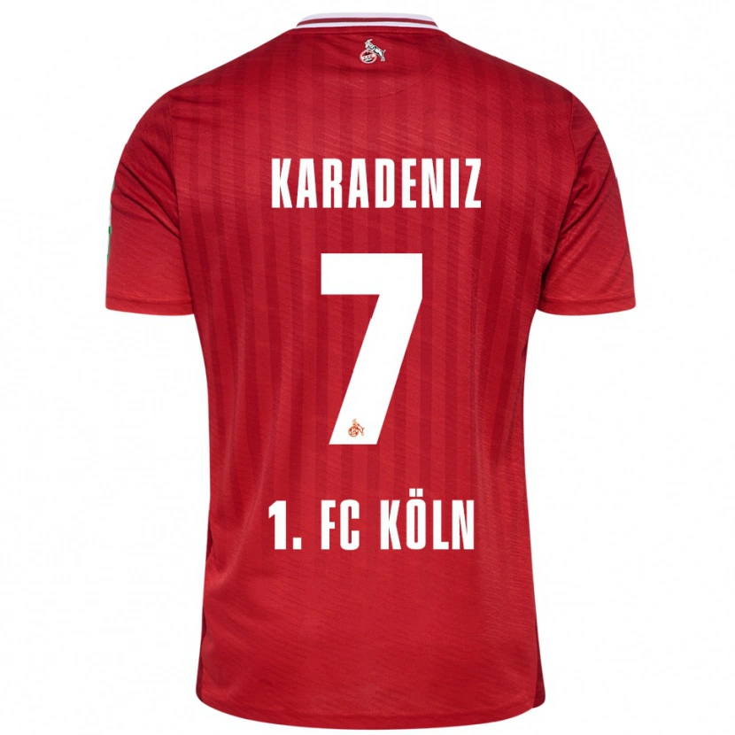 Danxen Men Thierry Karadeniz #7 Red White Away Jersey 2025/26 T-Shirt