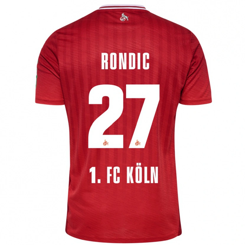 Danxen Men Imad Rondic #27 Red White Away Jersey 2025/26 T-Shirt