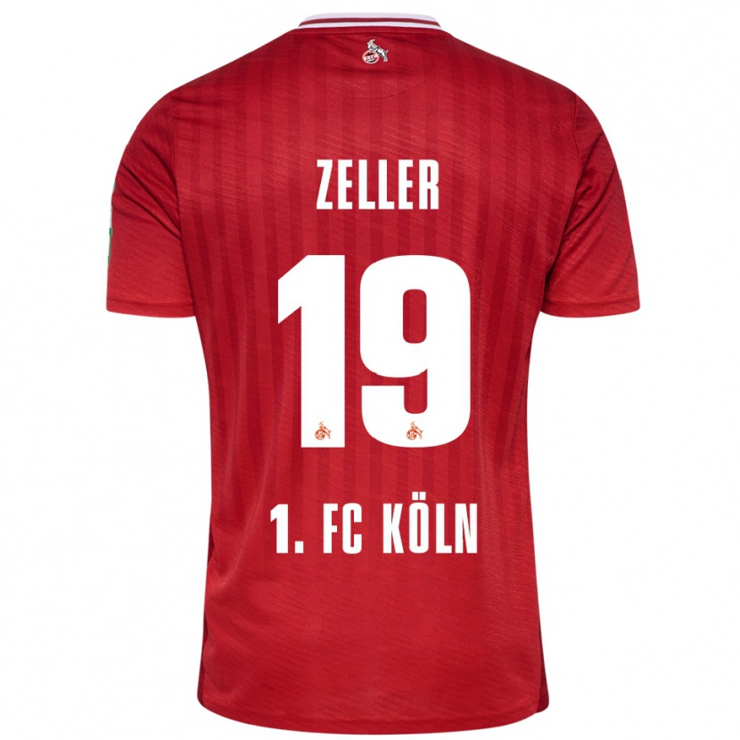 Danxen Men Dóra Zeller #19 Red White Away Jersey 2025/26 T-Shirt