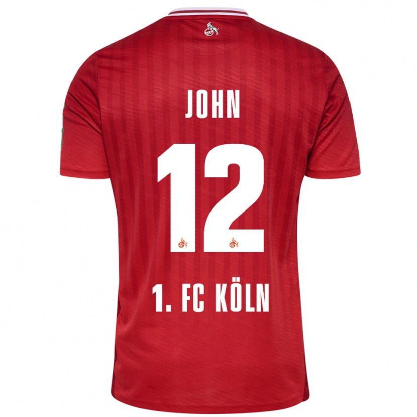 Danxen Men Neven John #12 Red White Away Jersey 2025/26 T-Shirt