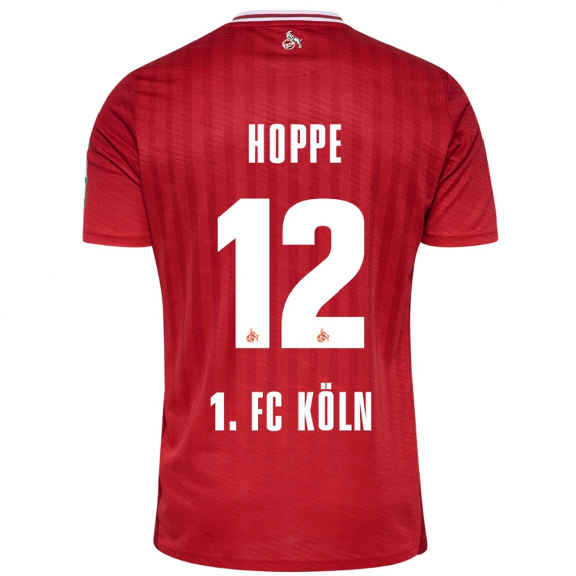 Danxen Men Paula Hoppe #12 Red White Away Jersey 2025/26 T-Shirt